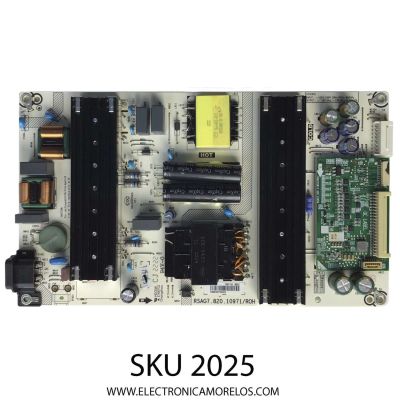 FUENTE DE PODER PARA TV HISENSE / NUMERO DE PARTE 317300 / RSAG7.820.10971/ROH / CQC13134095636 / E166702 / 10971-E / PANEL HD500Y3U53-T0L8 / HD550Y3U51-T0LA / DISPLAY T500QVN04.1 / T550QVN10.0 / 50U6H / 50U6HF / 55U6H